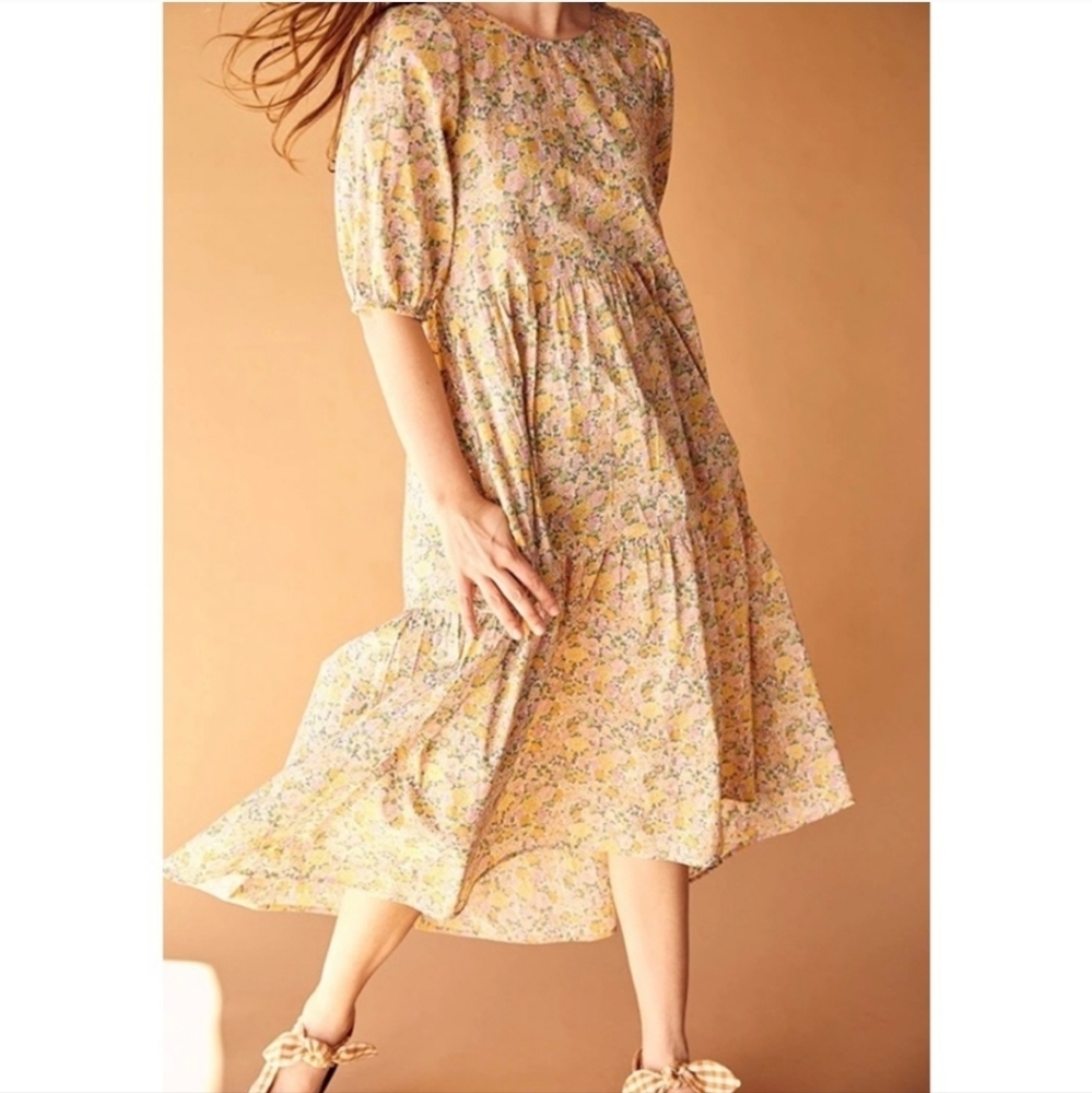 Sonnet James Simone Liberty Floral Dress Size Small